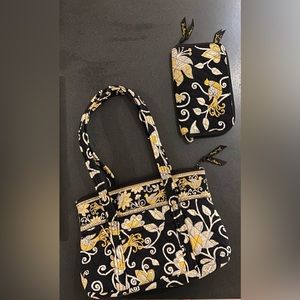 Vera Bradley Shoulder Bag with Matching Wallet
